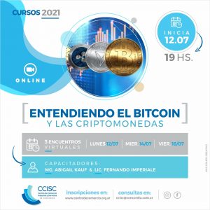 Flyer Curso Entendiendo el Bitcoin y las Criptomonedas