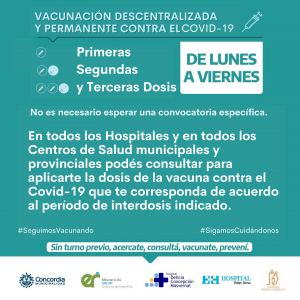 VACUNACIÓN DESCENTRALIZADA Y PERMANENTE CONTRA EL COVID-19