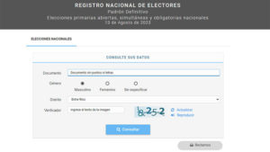 padron electoral