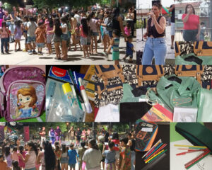 evento solidario juntada de utiles