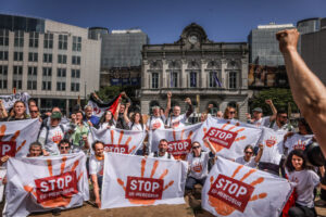 Encuentro de la Coalición Europeoa contre el acuerdo UE-MERCOSUR. Foto Johanna de Tessieres_Entraide et Fraternité