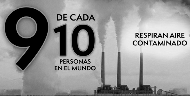 Aire contaminado, multiplicación de enfermedades