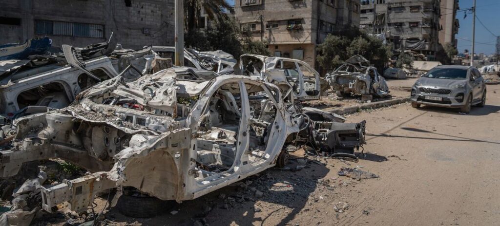 Buena parte de Gaza todavía se encuentra en ruinas. Foto Maxime Le Lijour WFP-ONU.
