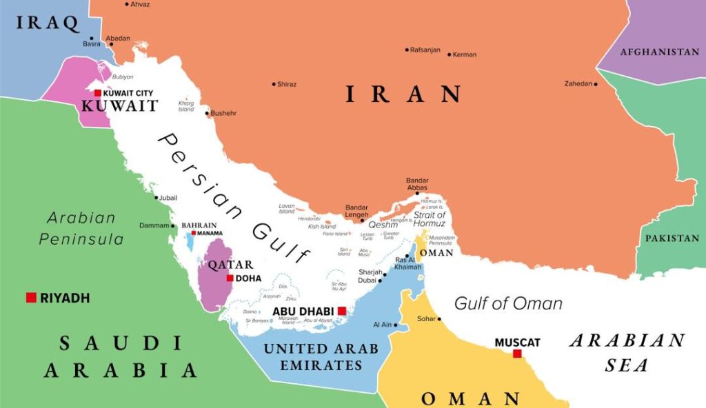 El estratégico estrecho de Ormuz punto esencial del conflicto béico de Estados Unidos e Irán
